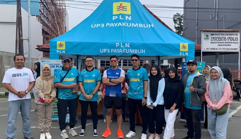 UP3 Payakumbuh ikut meramaikan CFD perdana yang diselenggarakan Pemko Payakumbuh, Minggu (19/01/2025).