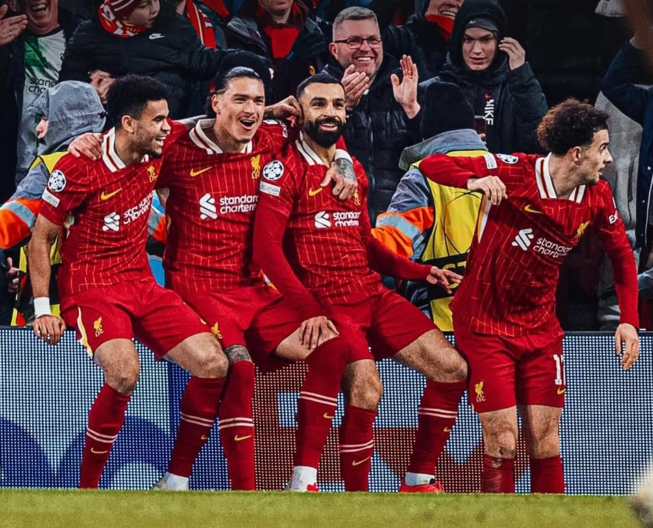 Liverpool telah dipastikan lolos babak 16 besar Liga Champions usai mengalahkan Lille 2-1 di Stadion Anfield, Rabu (22/1) dini hari WIB. (Foto: Instagram/ @liverpoolfc)