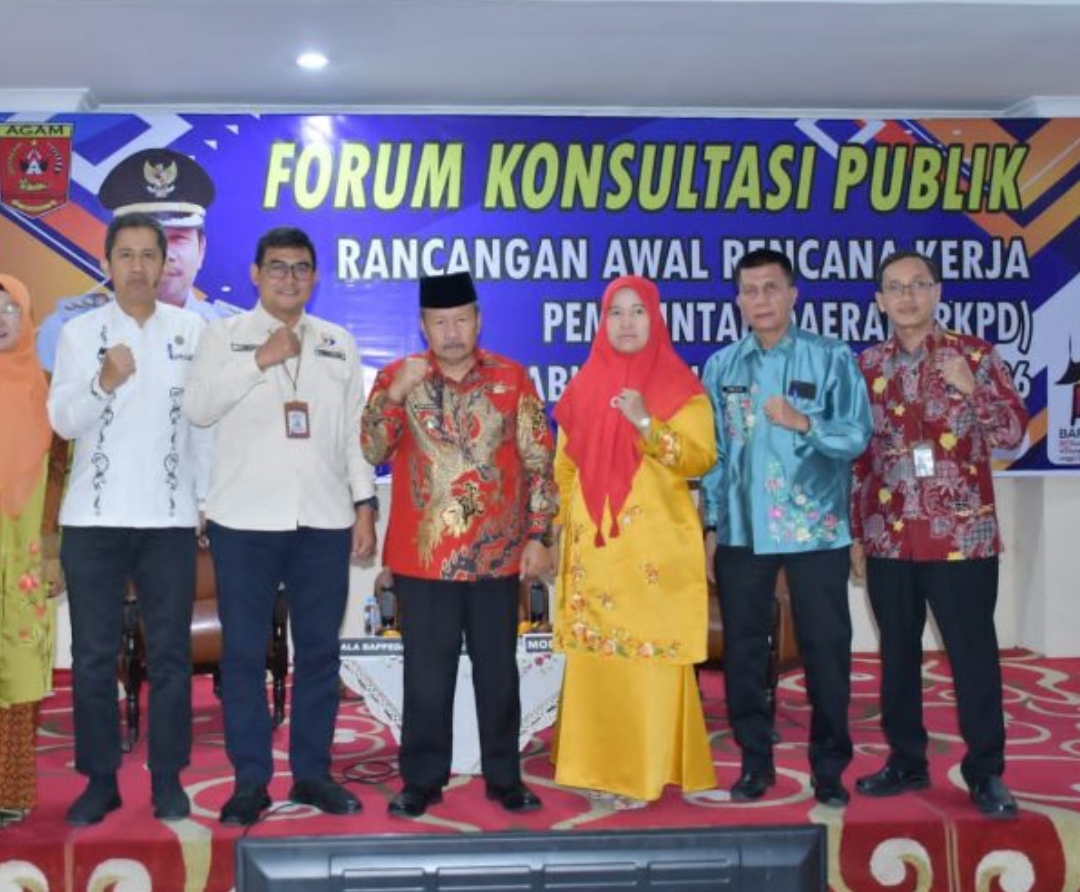 Bupati Agam Andri Warman, hadiri konsultasi publik RKPD 2026. (Foto: Kominfo)