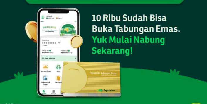 Menabung Emas, salah satu produk emas unggulan dari PT Pegadaian.
