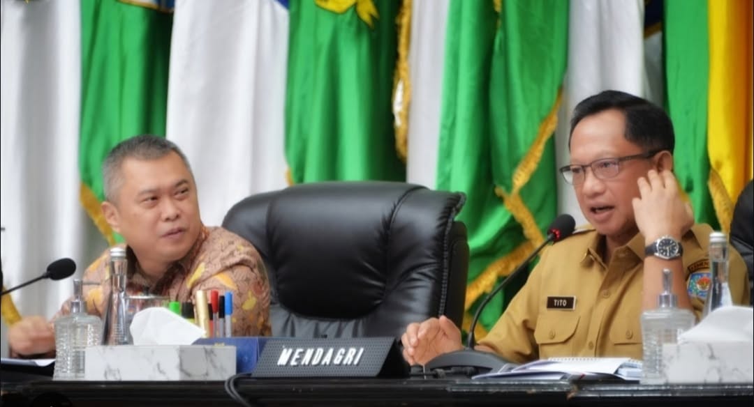 Menhub dan Mendagri rapat koordinasi persiapan angkutan lebaran 2025, Senin (17/2/2025).