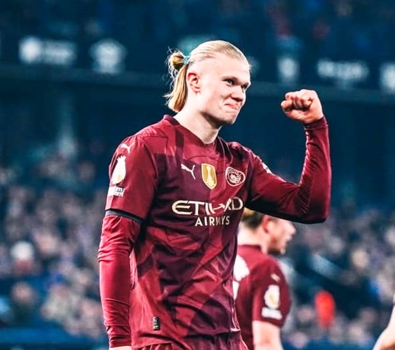 UJUNG TOMBAK: Penyerang Manchester City Erling Haaland akan kembali menjadi andalan dalam laga kedua babak playoff Liga Champions kontra Real Madrid di Bernabeu dini hari nanti.