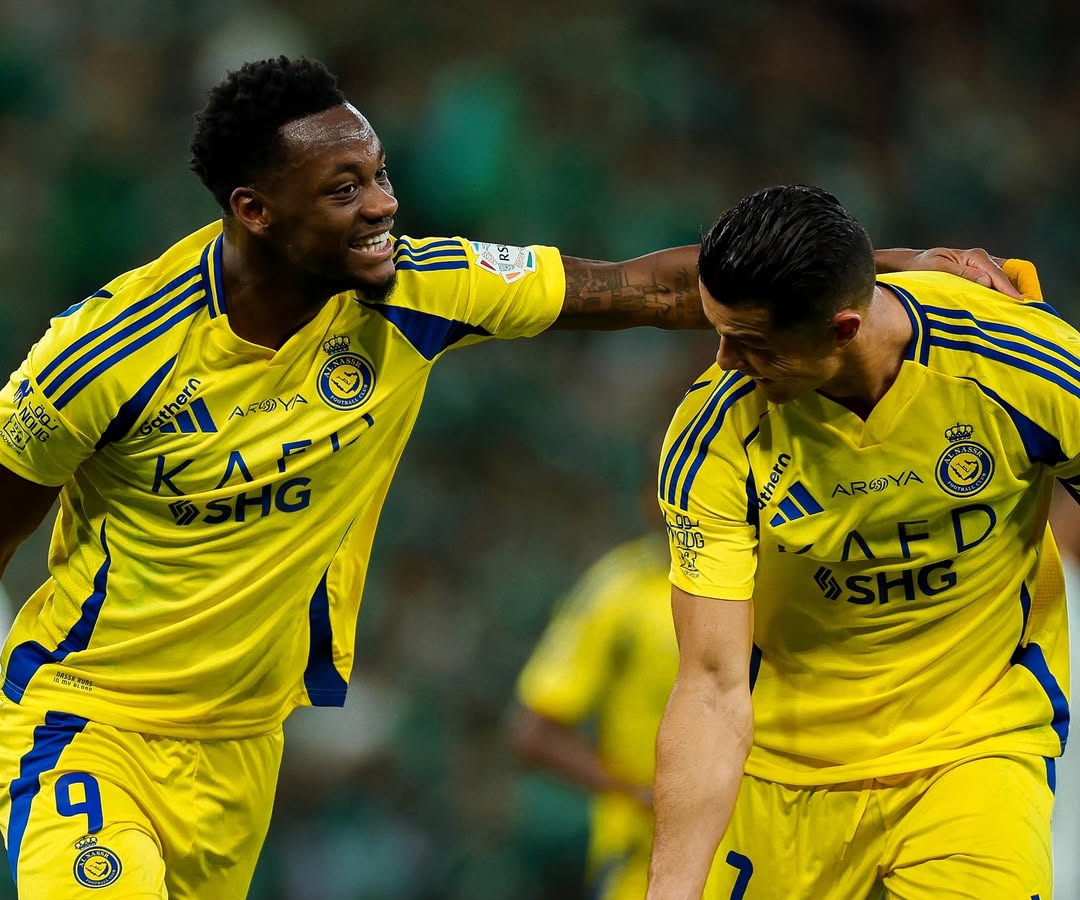 Jhon Jader Duran dan Cristiano Ronaldo. (Foto: Dok. Instagram @alnassr)