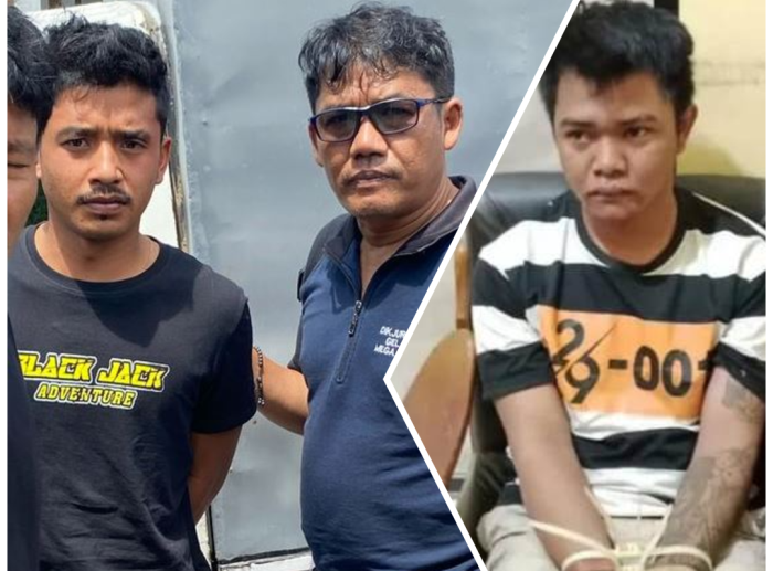 Terduga pelaku pembunuh Cinta (15), BM dan NJ (27). BM ditangkap di Puncak Pato, sedangkan NJ kabur ke Medan dan berakhir di Aceh.