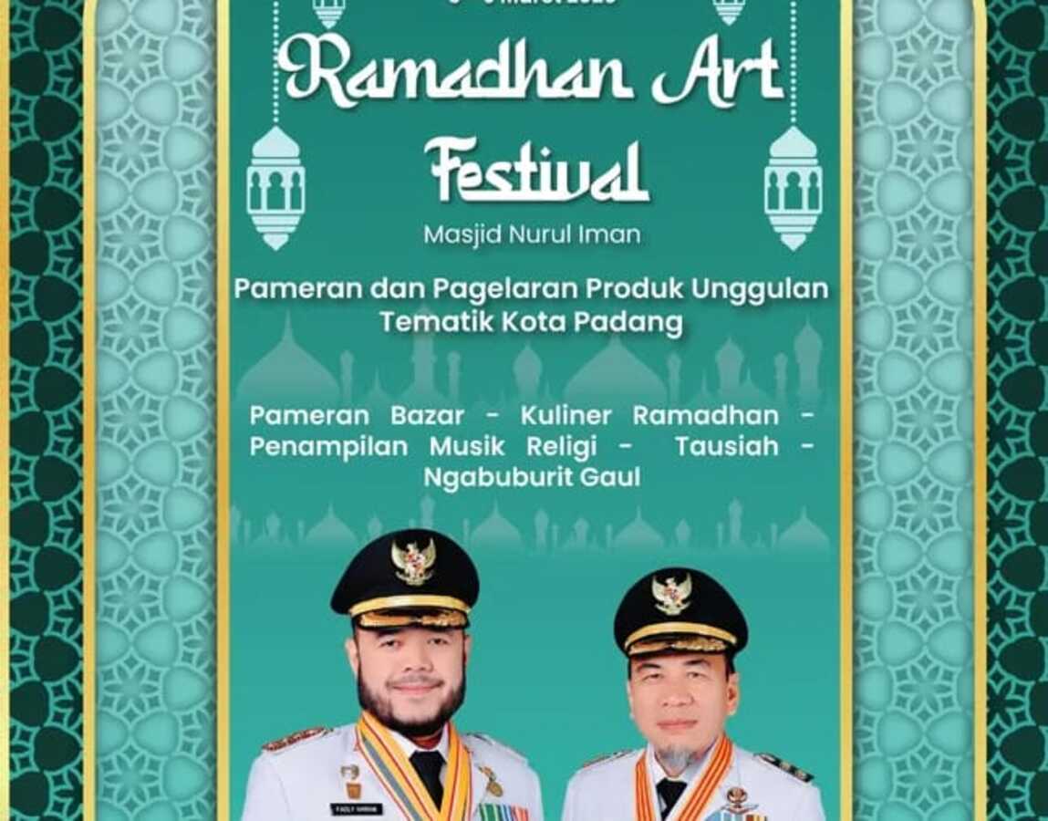 Pemko Padang menggelar Ramadhan Art Festival dalam rangka menyambut Ramadan 1446 H.