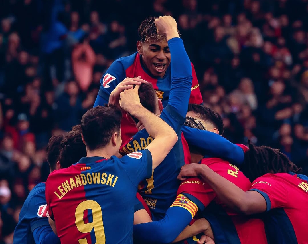Barcelona menang meyakinkan 4-0 atas Real Sociedad dalam laga pekan ke-26 La Liga 2024/2025 di Stadion Montju&iuml;c, Minggu malam WIB (2/3). (Foto: Instagram @fcbarcelona)