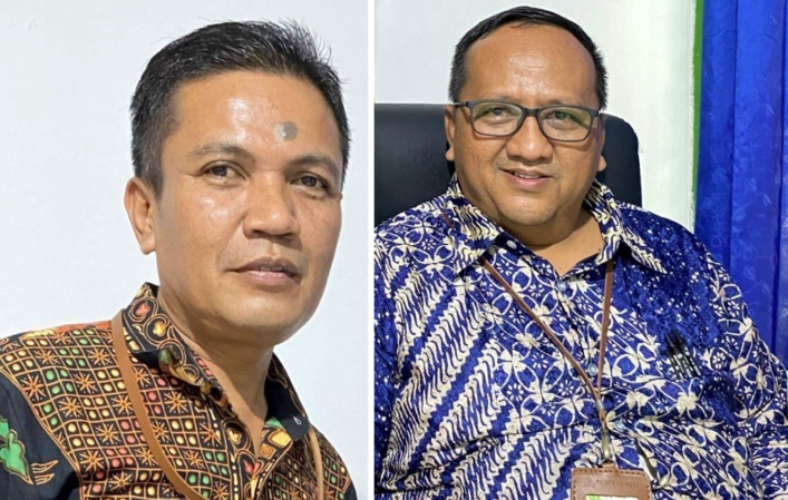 Direktur PT BPR VII Koto Yuliardi, dan Direktur Utama PT BPR VII Koto, Tri Joni Putra.