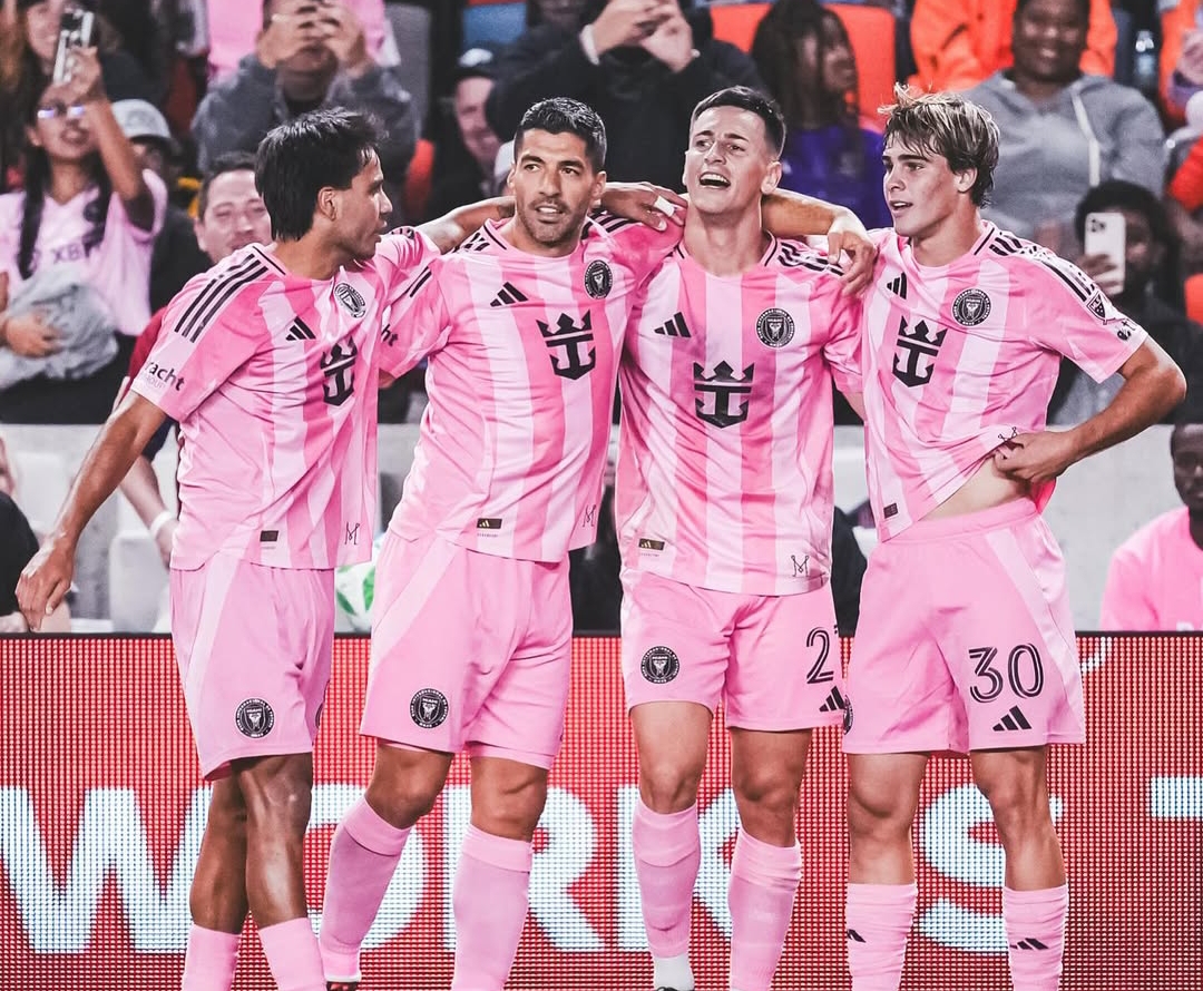 Para pemain Inter Miami saat menang 4-1 atas Houston Dynamo di laga MLS akhir pekan lalu. (Foto: Instagram @intermiamicf)