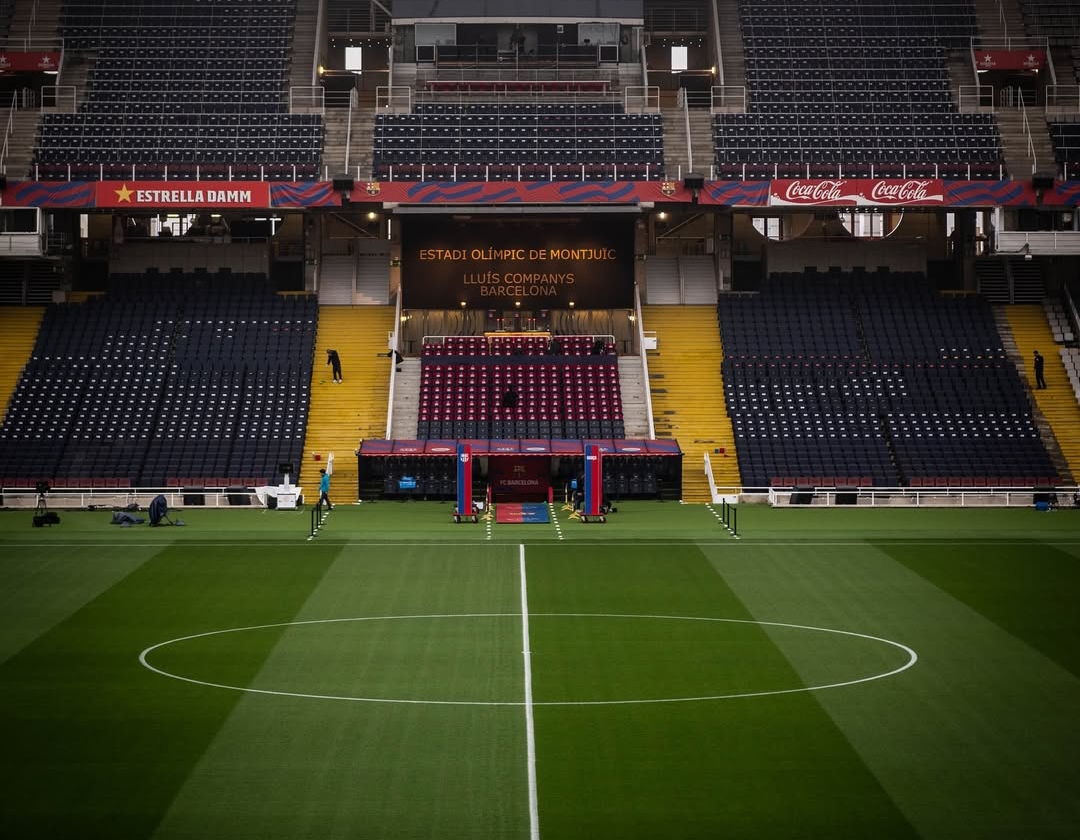 Pertandingan La Liga antara Barcelona vs Osasuna di Stadion Olimpiade Llu&iacute;s Companys, dinihari ini WIB (9/3) ditunda. (Foto: Instagram FC Barcelona)