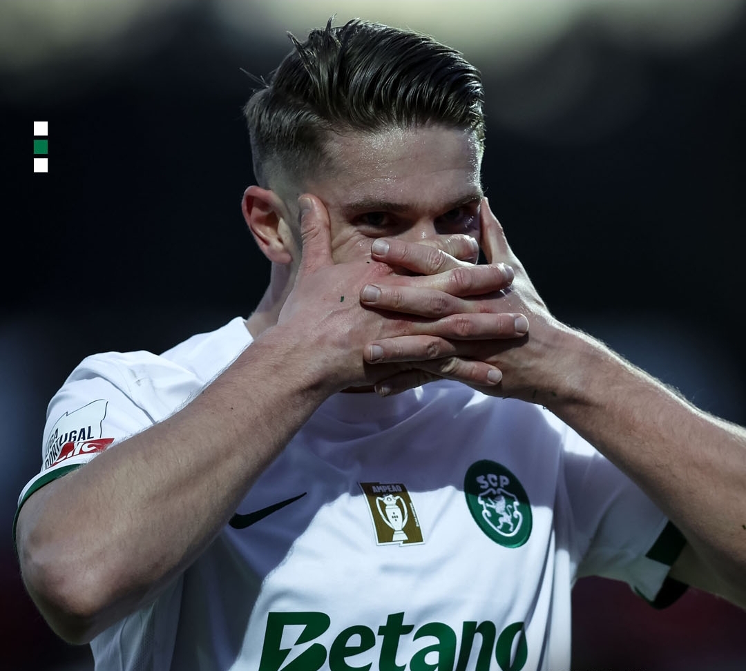 Viktor Gyokeres mencetak brace dalam kemenangan Sporting CP 3-1 atas Casa Pia dalam lanjutan Liga Portugal, Senin (10/3) dini hari WIB. (Foto: X @sportingcp)