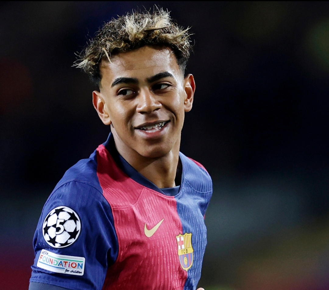 Lamine Yamal cetak rekor sebagai pemain termuda dalam sejarah Liga Champions yang mampu mencetak gol dan assist dalam satu pertandingan. (Foto: UEFA)