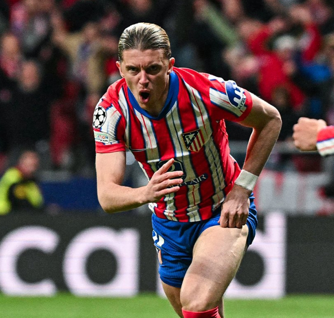 Atletico Madrid langsung mencetak gol pembuka melalui Conor Gallagher dalam satu menit laga melawan Real Madrid dimulai.(Foto: UEFA)
