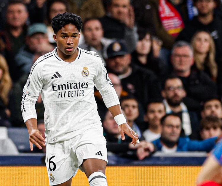 Brasil memanggil striker muda Real Madrid, Endrick, 18, seperti dikonfirmasi melalui unggahan media sosial Konfederasi Sepak Bola Brasil (CBF). (Foto: Instagram @realmadrid)