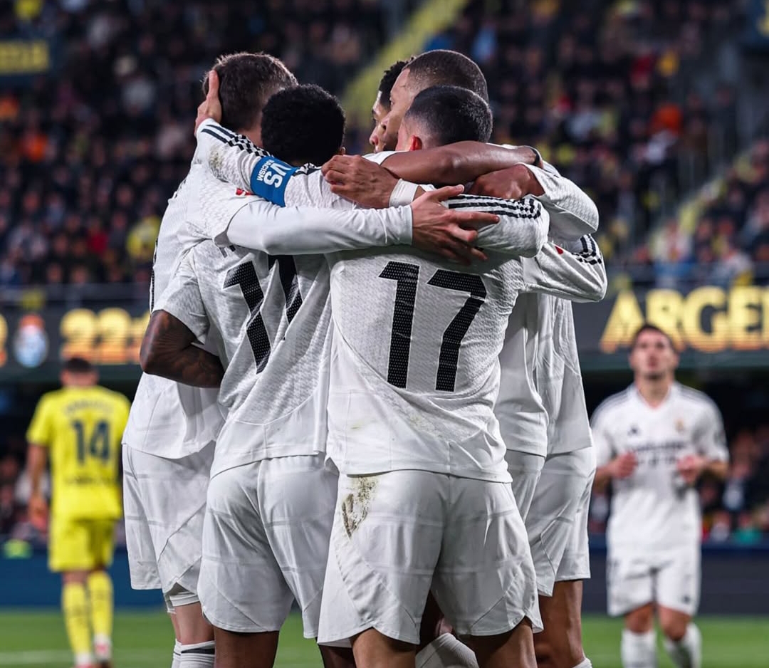 Real Madrid menang 2-1 atas Villarreal dalam laga pekan ke-28 La Liga 2024/2025, Minggu (16/3) dinihari WIB. (Foto: Instagram @realmadrid)