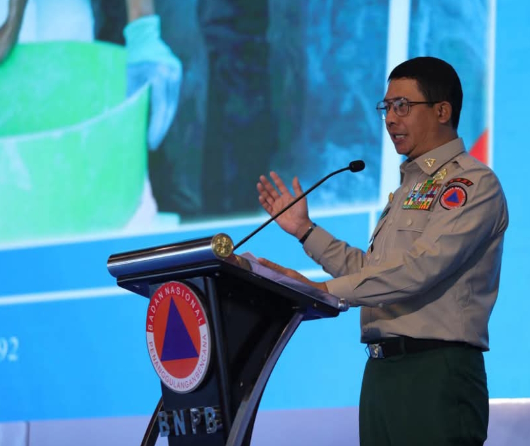 Sambutan Kepala BNPB, Letjen TNI Dr. Suharyanto saat Rakornas PB 2025 di Jakarta, Kamis (20/3). (Foto: Humas BNPB)