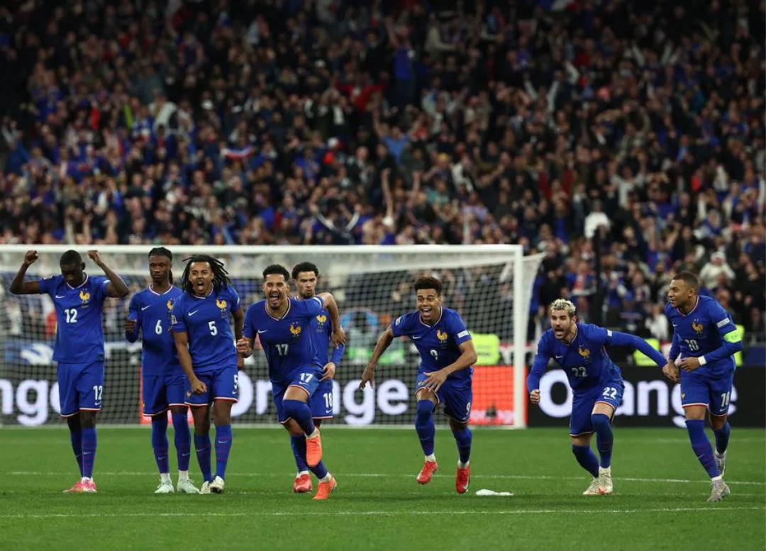 Prancis mengalahkan Kroasia melalui adu penalti dalam laga perempat final UEFA Nations League 2025 di Stade de France pada Senin dinihari WIB (24/3). (Foto: UEFA.com)