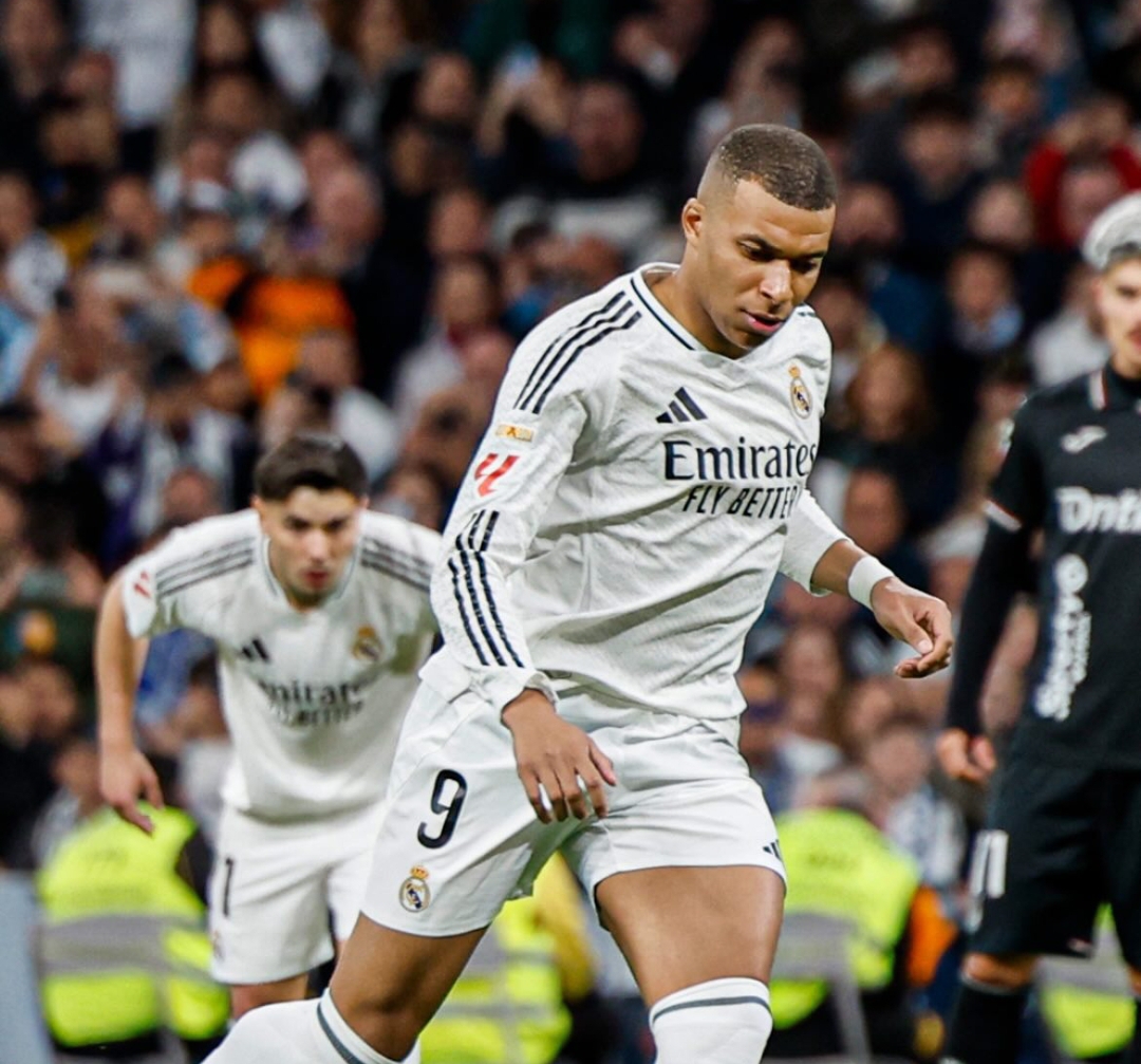 Kylian Mbappe mengeksekusi penalti dengan gaya panenka yang sempurna, dan membawa Madrid unggul 1-0 sebelum Leganes comeback. (Foto: Instagram @realmadrid)