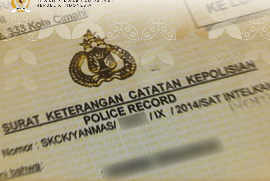 Ilustrasi SKCK yang mendapat dukungan dari Komisi III DPR RI untuk dihapus. (Foto: Instagram @dpr_ri)