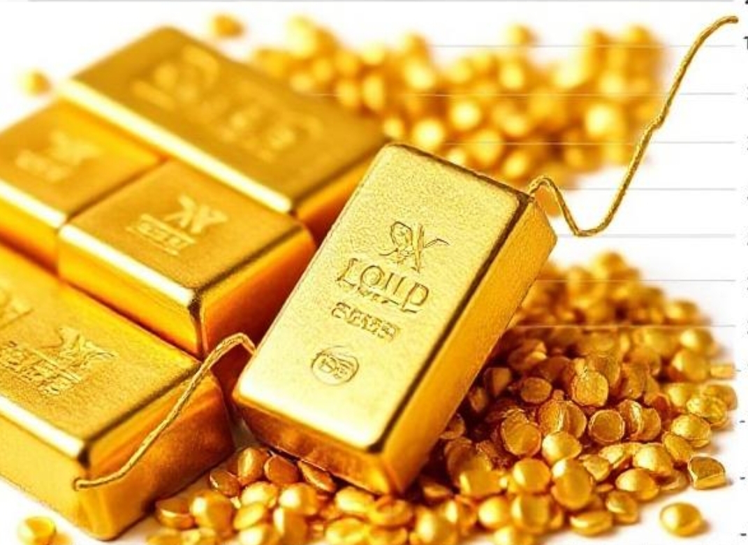 Ilustrasi emas. (Foto: AI)