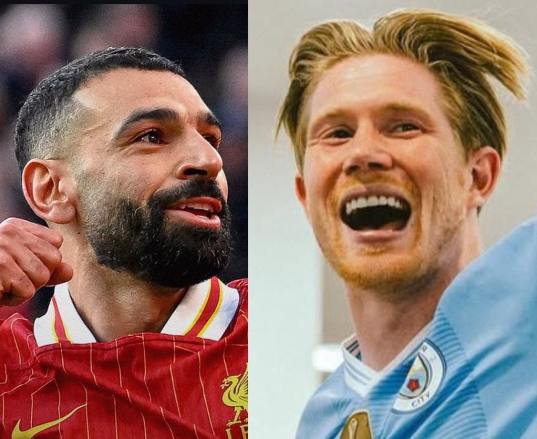 Gaji bintang Liverpool, Mohamed Salah menyamai gaji bintang Manchester City, Kevin De Bruyne.(Foto: Instagram @mosalah @kevindebruyne)