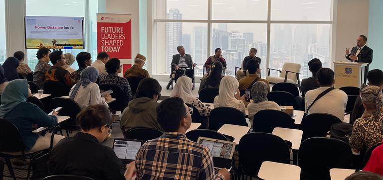 Sudirman Said dalam diskusi publik bertajuk Enam Bulan Pemerintahan Prabowo: The Extraordinary, The Good, The Bad, and The Ugly di Universitas Paramadina Kampus Kuningan.