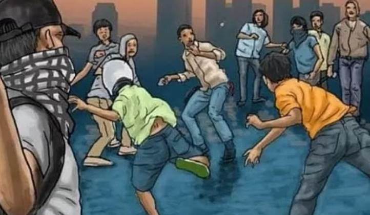 Ilustrasi tawuran. (dok. Jawaposcom)