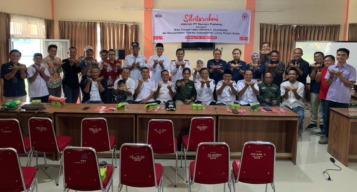 Kegiatan silaturahmi PT Semen Padang dengan 11 Wali Nagari, Direktur BUMNAG Harau Saiyo, serta pengurus BUMNAG se-Kecamatan Harau, Rabu (23/4/2025).
