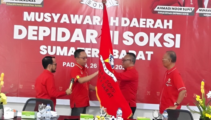 Yofialdi terpilih sebagai Ketua Depidar III Soksi Sumbar 2025-2030 dalam Musda.