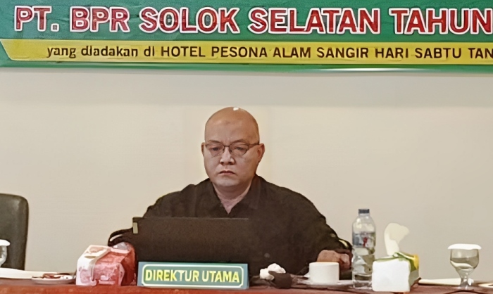 Direktur Utama PT BPR Solok Selatan, Ronaldi Makmus.