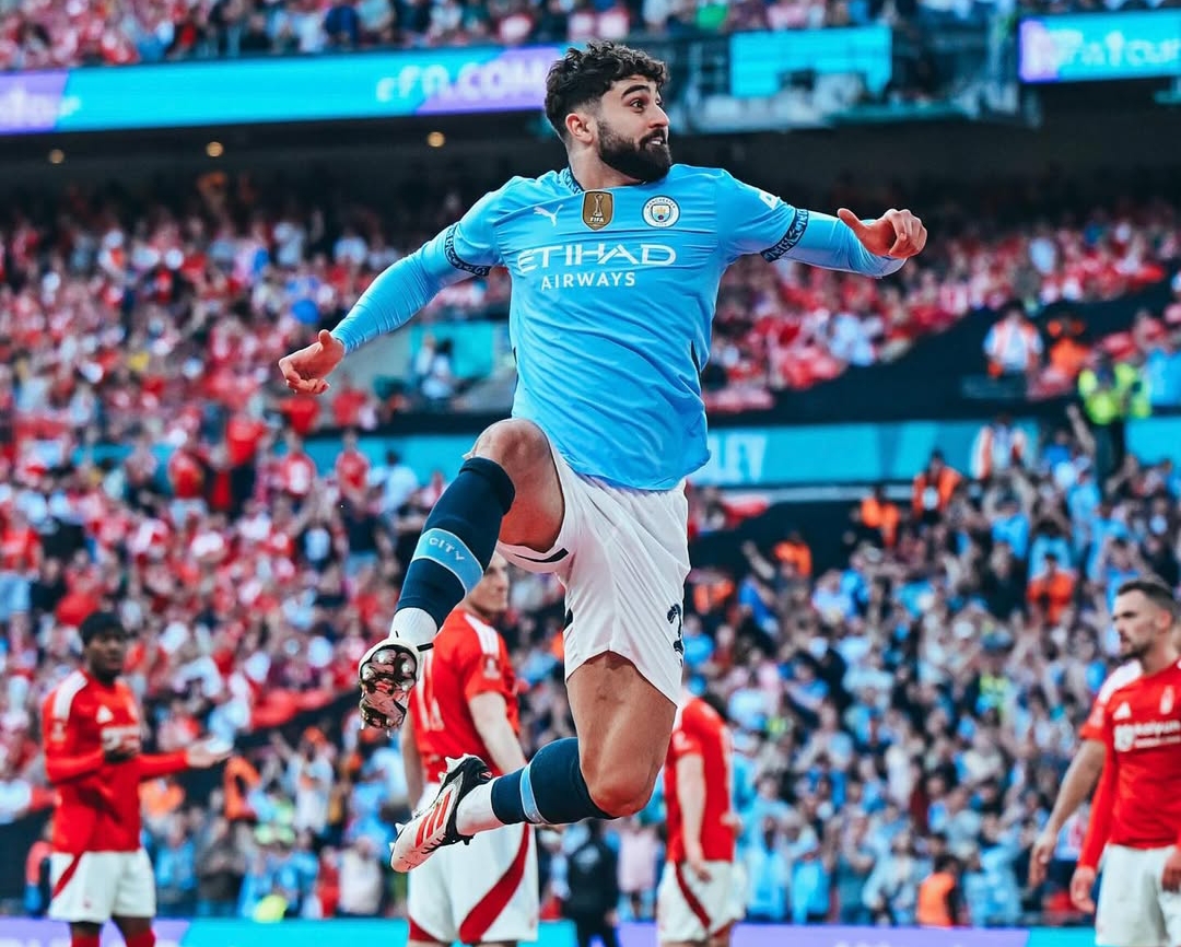 Manchester City mengamankan tiket final FA Cup 2025 setelah mengalahkan Nottingham Forest 2-0 di Wembley, Minggu malam WIB (27/4/2025). (Foto: Instagram @mancity)