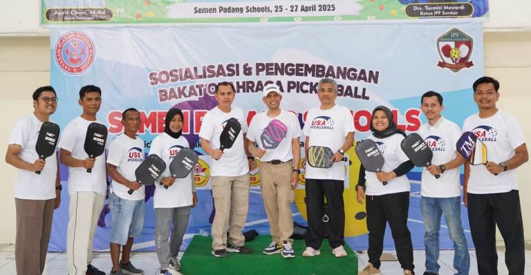 IPF Sumbar dan Semen Padang Schools gelar Pelatihan Wasit dan Pelatih Pickleball pada 26-27 April 2025 lalu.