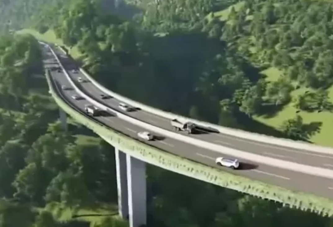 Menteri PU dijadwalkan meresmikan ground breaking proyek strategis nasional Fly Over Sitinjau Lauik 3 Mei 2025. (Foto maket: HK)
