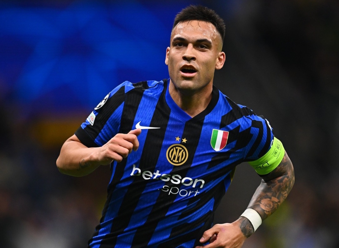 Selebrasi Bintang Inter Milan, Lautaro Martinez usai cetak gol ke gawang Barcelona di babak pertama leg kedua semifinal Liga Champions, Rabu (7/5) dini hari WIB. (Foto: Instagram @inter)