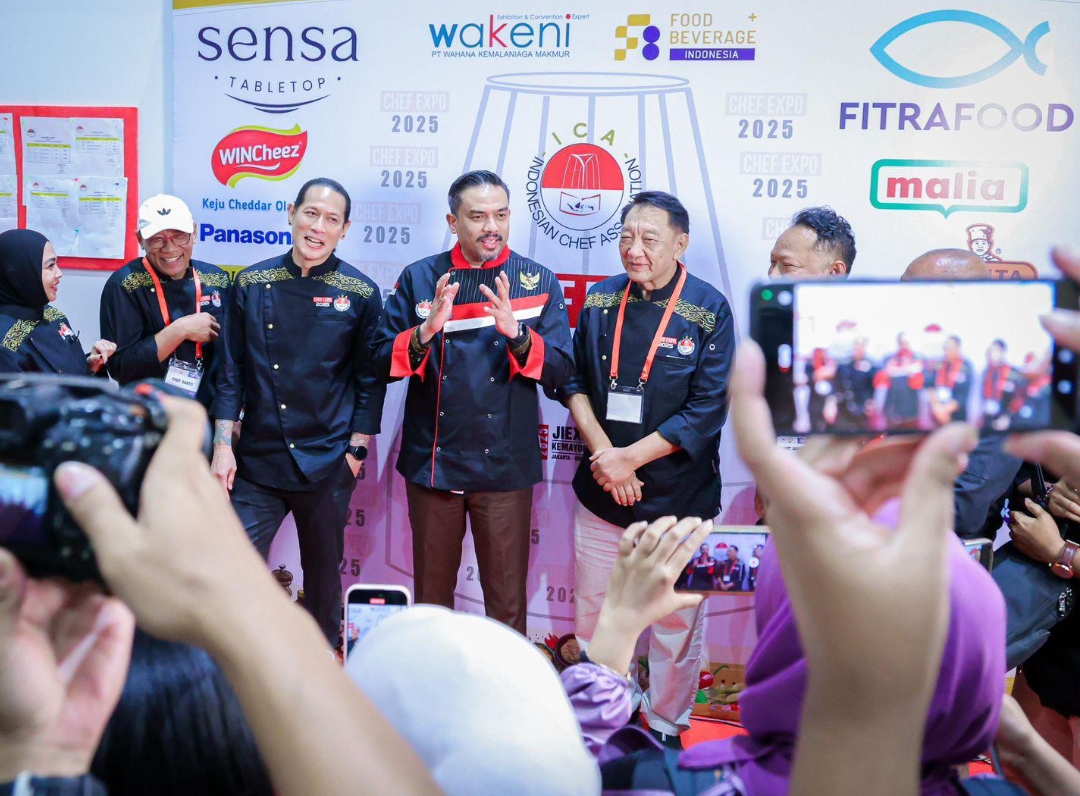 Menteri UMKM Maman Abdurrahman saat memberikan hadiri penutupan Chef Expo 2025 di Jakarta, Sabtu (10/5).(Foto: Humas)