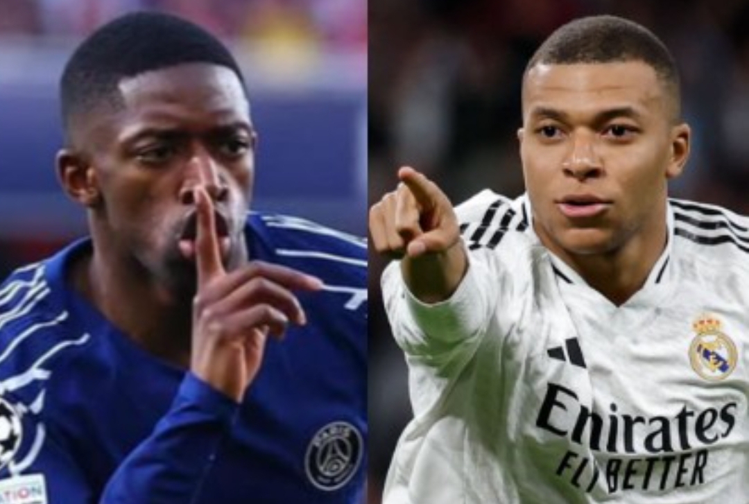 Ousmane Dembele dan Kylian Mbappe meraih penghargaan sepakbola Prancis, Trophees UNFP 2025. (Foto: Instagram)