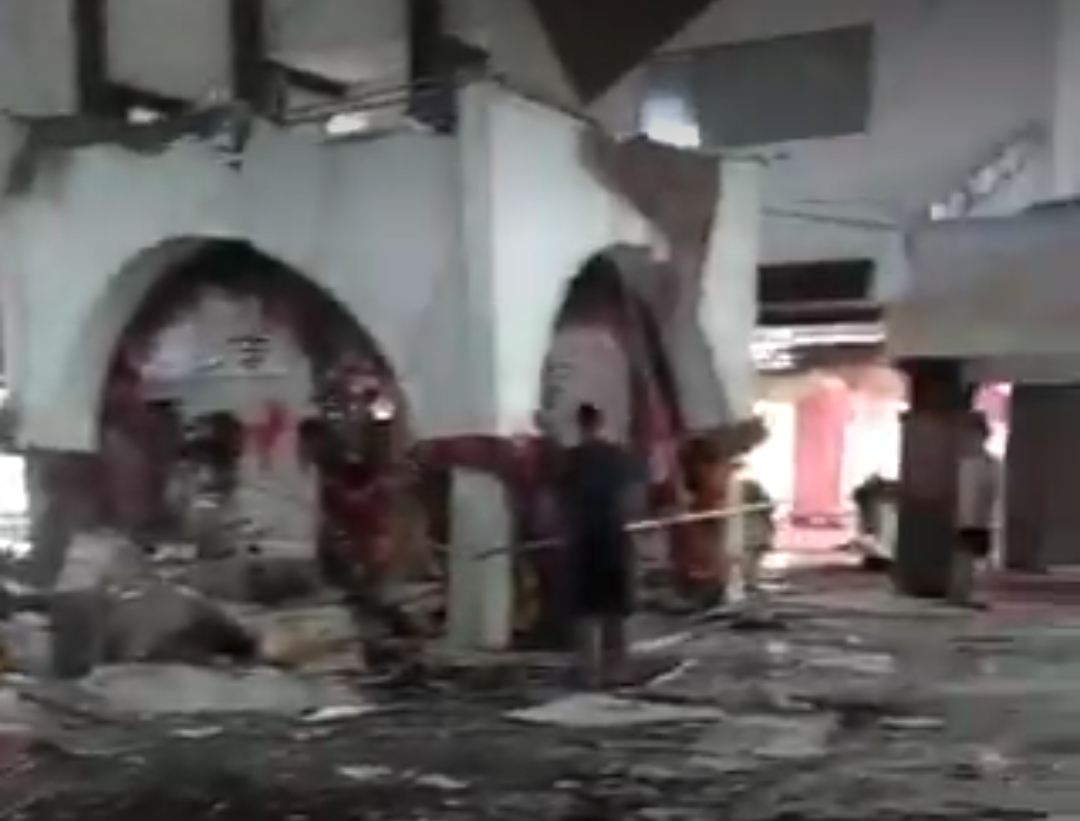 Salah satu bangunan terdampak Gempa Bengkulu. (Foto: SC Video BMKG)