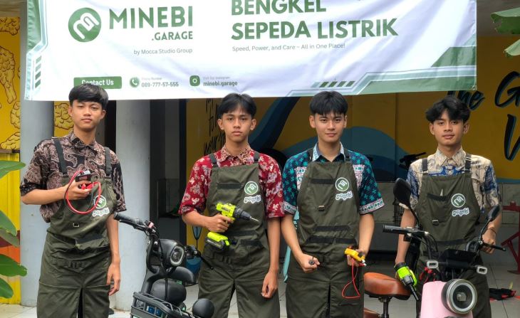 Mocca Studio melebarkan sayap bisnis ke sektor otomotif dengan mengakuisisi Minebi Garage, bengkel spesialis sepeda listrik yang telah beroperasi di tiga lokasi di Kota Malang.
