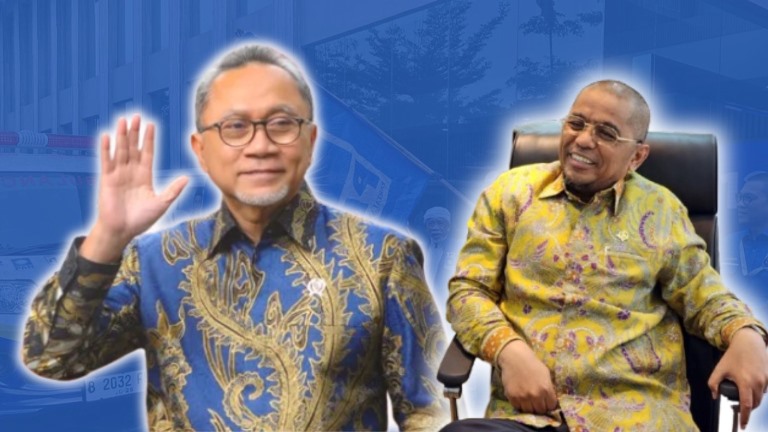 Menteri Koordinator Bidang Pangan (Menko Pangan) Zulkifli Hasan dan Anggota DPR RI dari Fraksi PAN, H. Arisal Aziz.