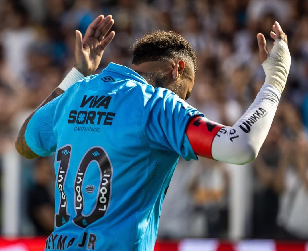 Neymar minta maaf lewat media sosial karena mencetak gol dengan tangan dalam  laga Santos vs Botafogo.(Foto: Instagram @neymarjr)