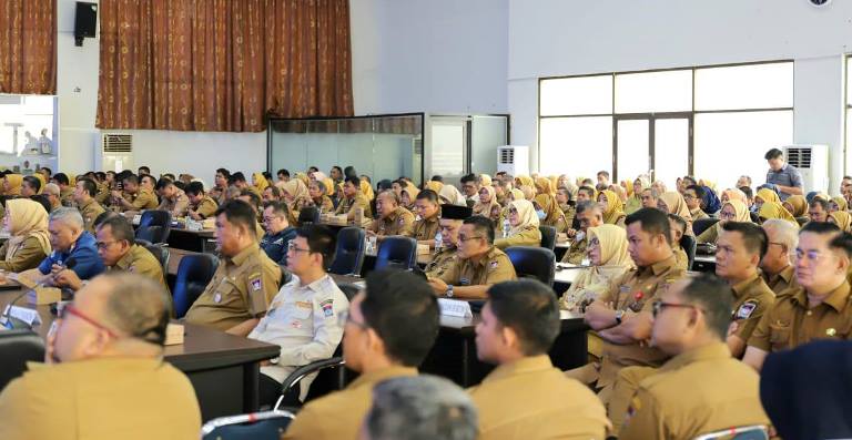 Pertemuan PA/KPA, PPK, PPTK, dan Pokja Pemilihan/Pejabat Pengadaan UKPBJ Kota Padang tahun 2025, Selasa (3/6/2025) di Balai Kota Padang.