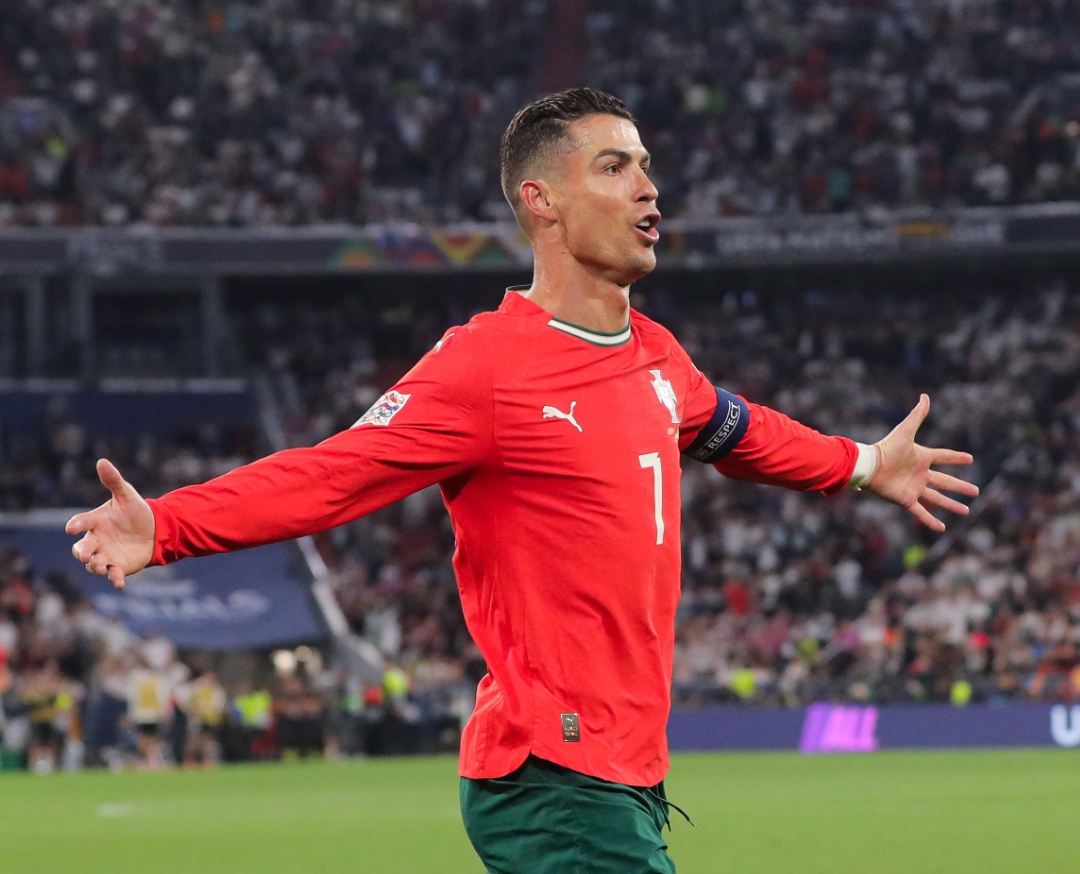 Portugal mengalahkan Jerman dengan skor 2-1. Cristiano Ronaldo cetak gol penentu si semifinal UEFA Nations League  di Stadion Allianz Arena, Munich, Kamis dinihari WIB (5/6/2025).
