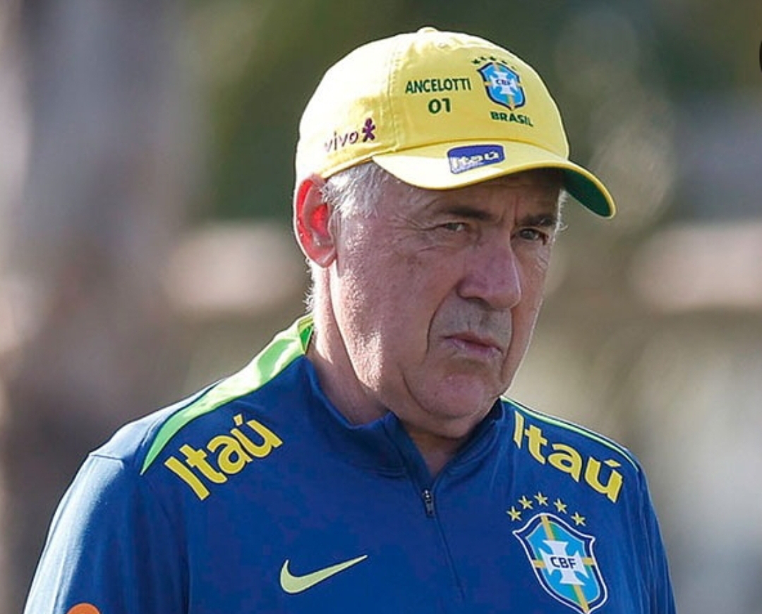 Carlo Ancelotti akan menjalani debutnya sebagai Pelatih Brasil saat menghadapi Ekuador di Kualifikasi Piala Dunia 2026. (Foto: Instagram @cbf_futebol)