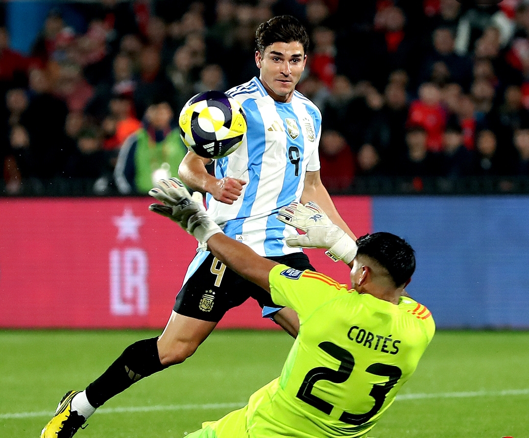 Argentina menang 1-0 atas Chile berkat gol Julian Alvarez dalam lanjutan Kualifikasi Piala Dunia 2026 zona Amerika Selatan, Jumat pagi (6/6/2025).(Foto: Instagram @afaseleccion)