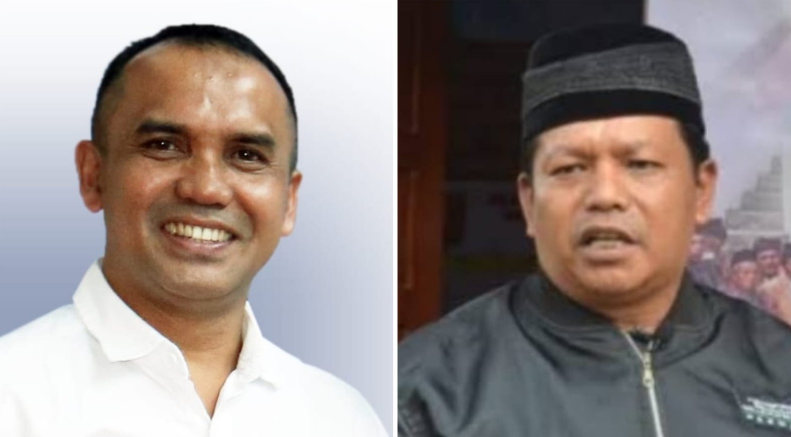 Direktur Utama Padang Ekspres Mhd Nazir Fahmi (kiri) dan Ketua Forwana Sumbar Zul Arfin Dt Parpatiah (kanan).