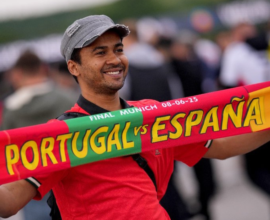 Portugal dan Spanyol saling berhadapan dalam final UEFA Nations League 2025 yang digelar di Allianz Arena, Munich, Jerman, pada pukul 02:00 Senin (9/6/2025). (Foto: UEFA)