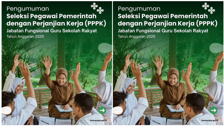 Pengumuman Seleksi PPPK jabatan fungsional Guru Sekolah Rakyat 2025.