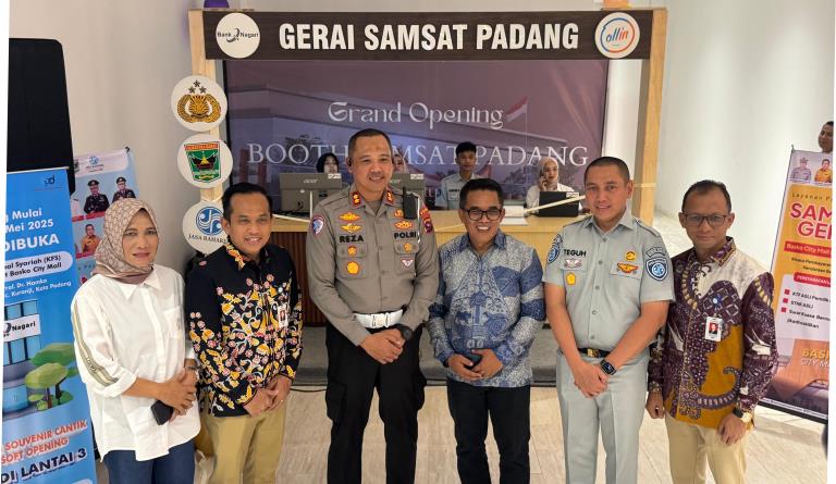 Gerai Samsat resmi beroperasi di Lantai 3 Basko City Mall Padang mulai Rabu (11/6/2025).
