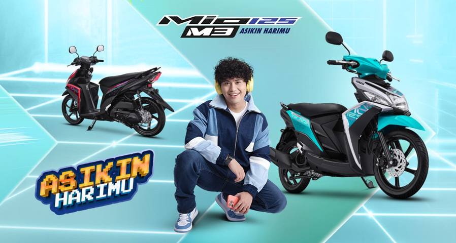 Yamaha menyuguhkan warna dan grafis baru kepada Mio M3 menjadi lebih sporty, modern dan menggambarkan karakter anak muda.