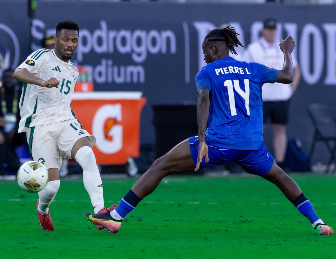 Arab Saudi menang 1-0 atas Haiti di Piala Emas CONCACAF 2025 di California. (Foto: X @SaudiNT_EN)