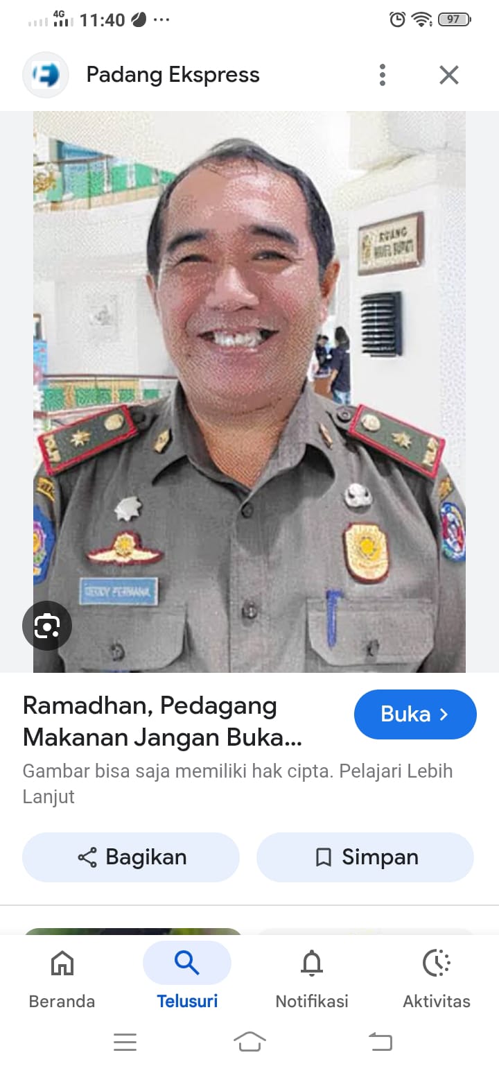 Kepala Satpol PP Limapuluh Kota, Dedy Permana.(Jawapos)
